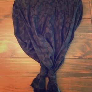 Black coach scarf